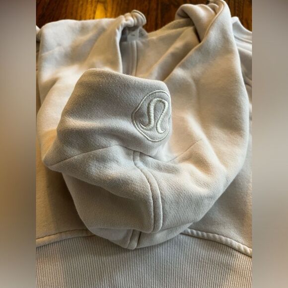 Lululemon Scuba Oversized Half-Zip Hoodie size M/L Colour Bone - Picture 8 of 9